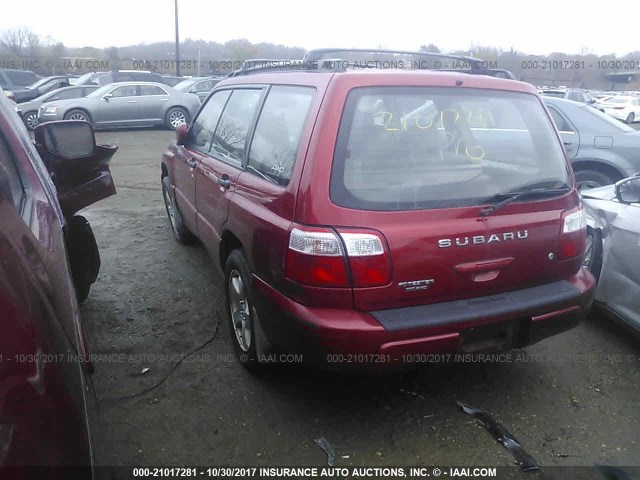 JF1SF65632H719082 - 2002 SUBARU FORESTER S 红色 照片 3
