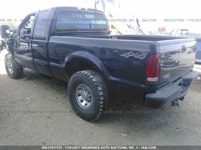 1FTNX21F72EC39874 - 2002 FORD F250 SUPER DUTY BLACK photo 3