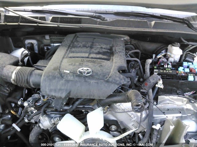 5TFEM5F17HX115253 - 2017 TOYOTA TUNDRA CREWMAX SR5 GRAY photo 10