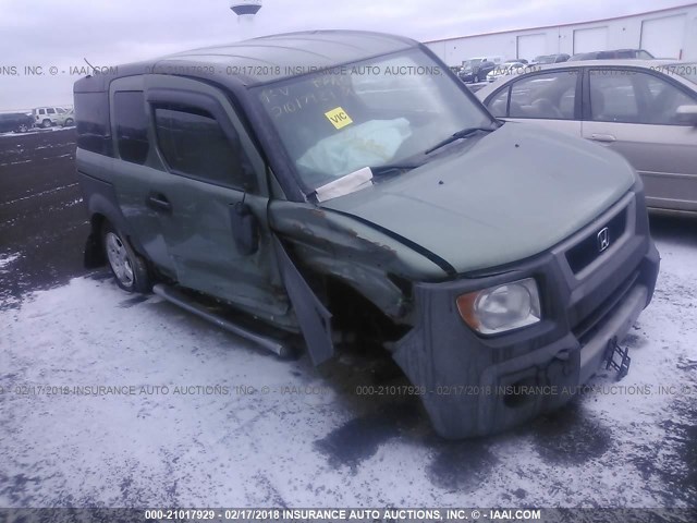 5J6YH28654L034479 - 2004 HONDA ELEMENT EX GREEN photo 1