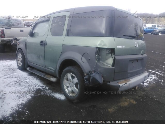 5J6YH28654L034479 - 2004 HONDA ELEMENT EX GREEN photo 3