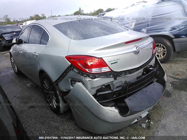 W04GV5EV6B1062334 - 2011 BUICK REGAL CXL TAN photo 3