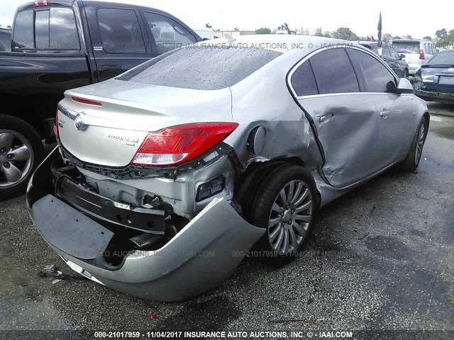 W04GV5EV6B1062334 - 2011 BUICK REGAL CXL TAN photo 4