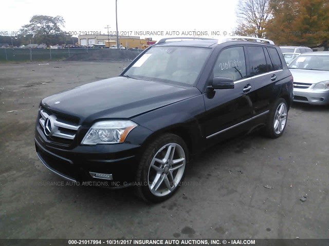 WDCGG8HB4CF870117 - 2012 MERCEDES-BENZ GLK 350 4MATIC BLACK photo 2