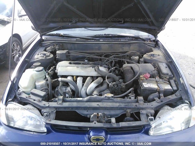1Y1SK5284WZ443643 - 1998 CHEVROLET GEO PRIZM LSI BLUE photo 10
