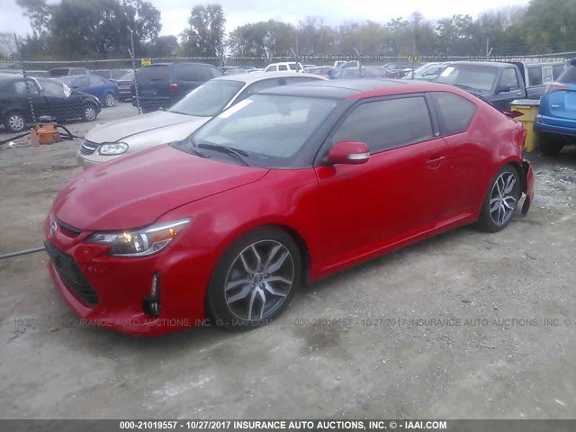 JTKJF5C73GJ021317 - 2016 TOYOTA SCION TC 红色 照片 2
