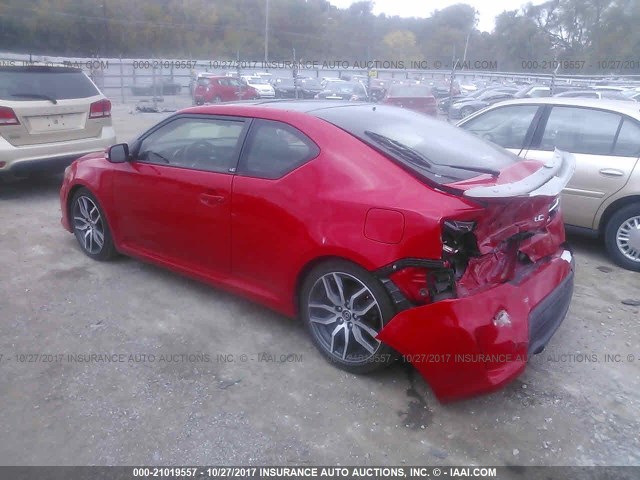 JTKJF5C73GJ021317 - 2016 TOYOTA SCION TC RED photo 3