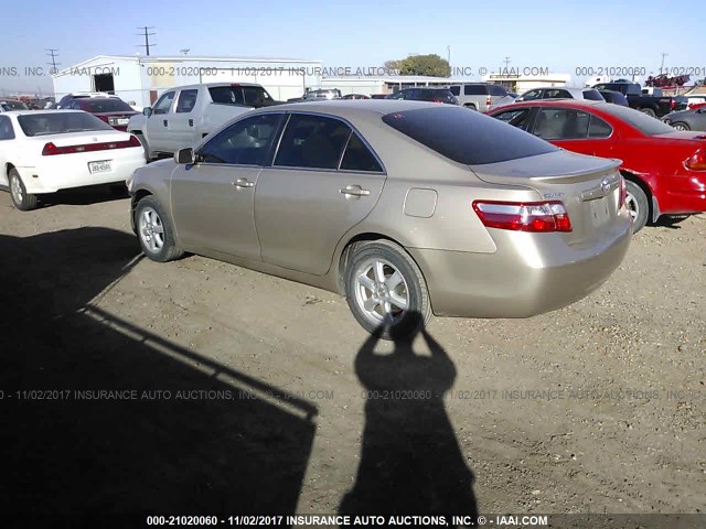 4T1BE46K57U549993 - 2007 TOYOTA CAMRY CE/LE/XLE/SE GOLD photo 3