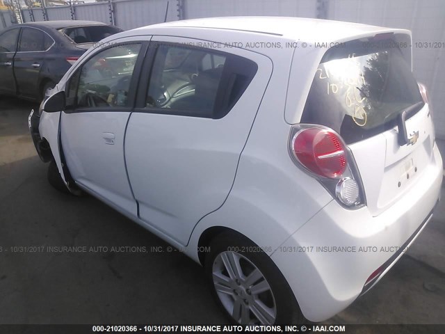 KL8CD6S9XEC560610 - 2014 CHEVROLET SPARK 1LT WHITE photo 3