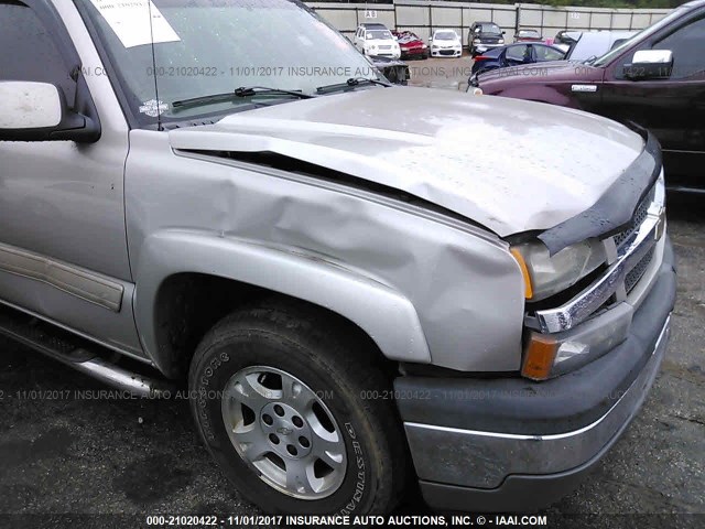 3GNEC12Z05G248175 - 2005 CHEVROLET AVALANCHE C1500 TAN photo 6