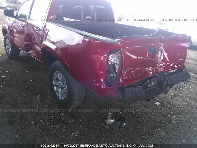 3TMCZ5AN4GM011259 - 2016 TOYOTA TACOMA DBL CAB/SR/SR5/TRD SPT/OR RED photo 6
