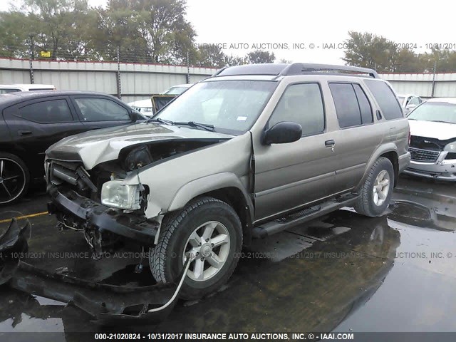 JN8DR09X63W710646 - 2003 NISSAN PATHFINDER LE/SE GOLD photo 2