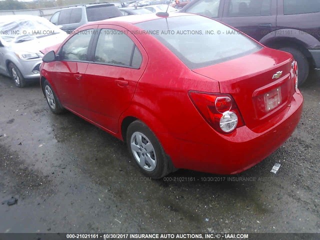 1G1JA5SH8G4151858 - 2016 CHEVROLET SONIC LS Qırmızı foto 3