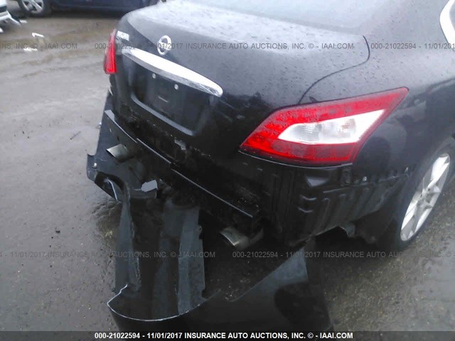 1N4AA51E39C848500 - 2009 NISSAN MAXIMA S/SV BLACK photo 6