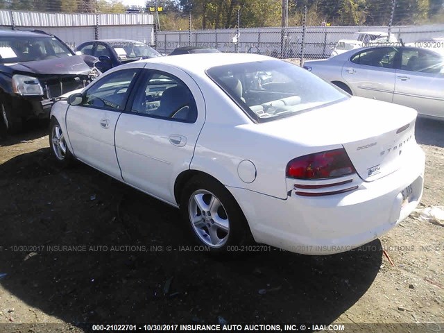 1B3EL46X96N231856 - 2006 DODGE STRATUS SXT WHITE photo 3