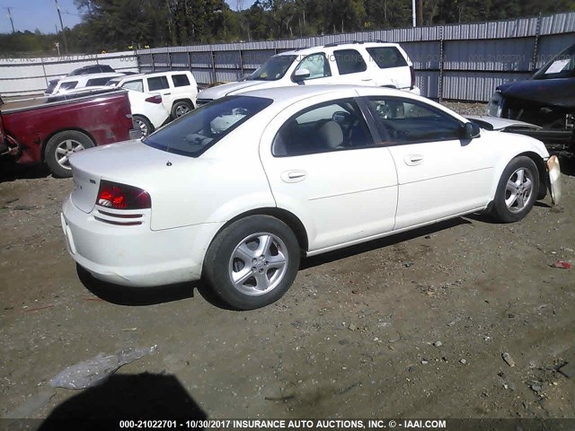 1B3EL46X96N231856 - 2006 DODGE STRATUS SXT WHITE photo 4