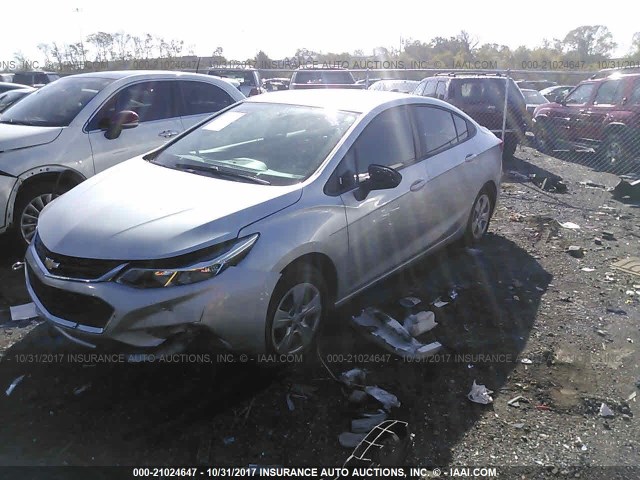 1G1BA5SM4G7312528 - 2016 CHEVROLET CRUZE L SILVER photo 2