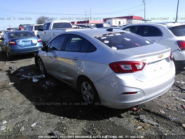 1G1BA5SM4G7312528 - 2016 CHEVROLET CRUZE L SILVER photo 3