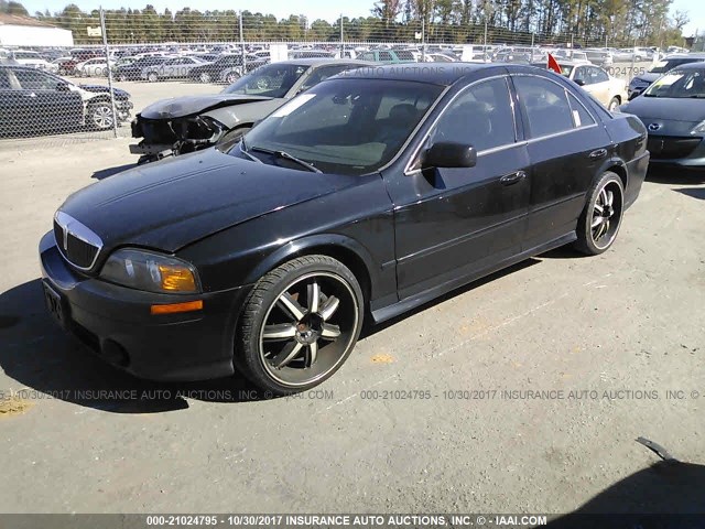 1LNHM87A92Y704024 - 2002 LINCOLN LS BLACK photo 2