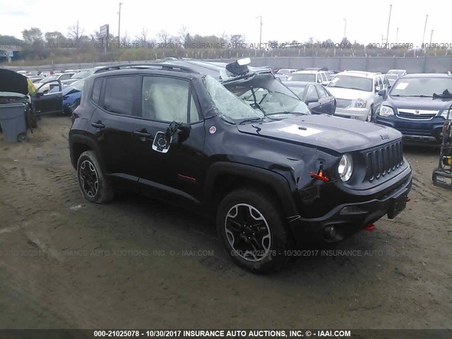 ZACCJBCT7GPC97414 - 2016 JEEP RENEGADE TRAILHAWK BLACK photo 1