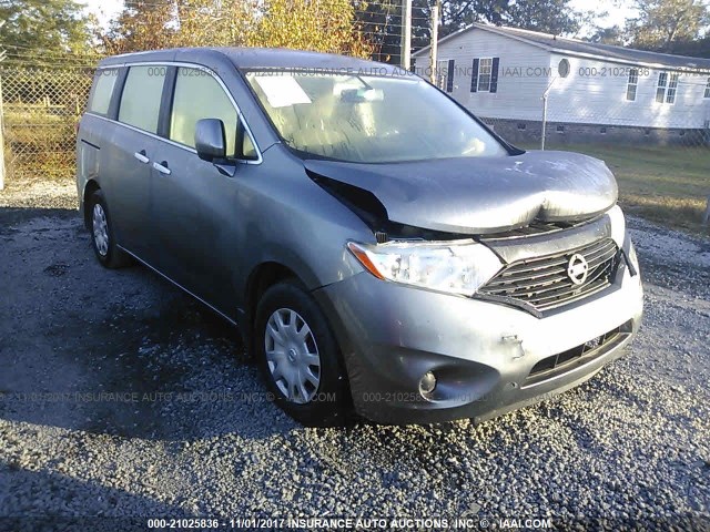 JN8AE2KP7E9105444 - 2014 NISSAN QUEST S/SV/SL/LE GRAY photo 1