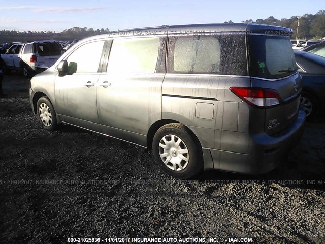 JN8AE2KP7E9105444 - 2014 NISSAN QUEST S/SV/SL/LE GRAY photo 3