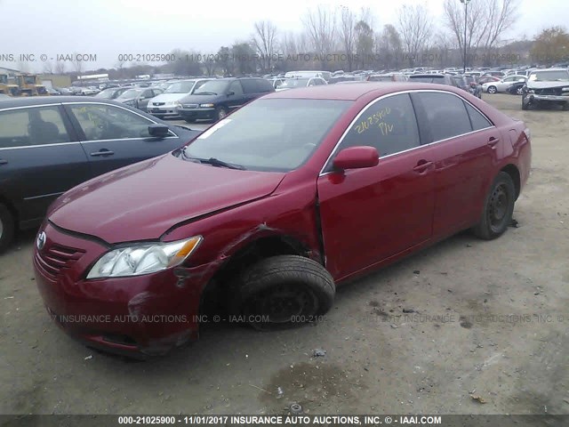 4T1BE46K79U339883 - 2009 TOYOTA CAMRY SE/LE/XLE RED photo 2