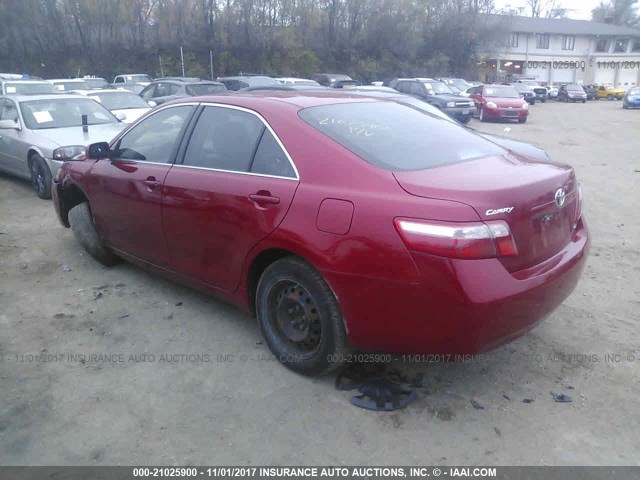 4T1BE46K79U339883 - 2009 TOYOTA CAMRY SE/LE/XLE RED photo 3