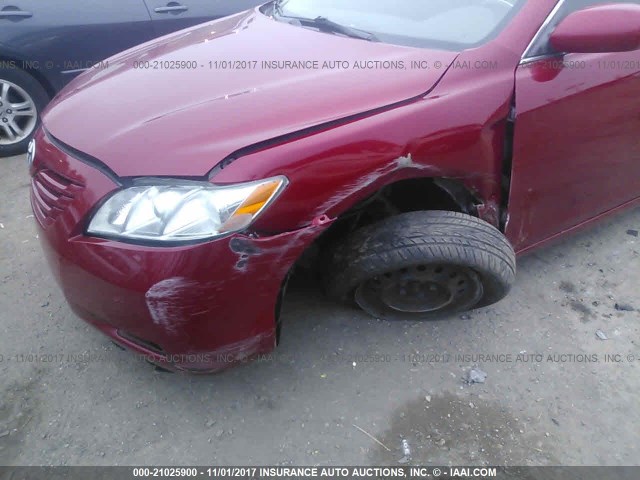 4T1BE46K79U339883 - 2009 TOYOTA CAMRY SE/LE/XLE RED photo 6