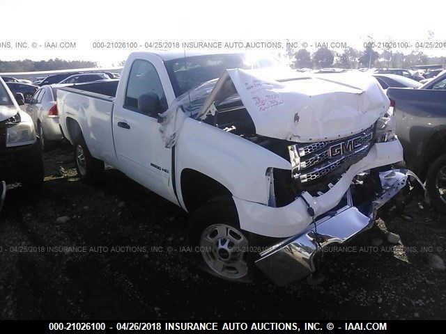 1GT010CG8DF238218 - 2013 GMC SIERRA C2500 SLE WHITE photo 1