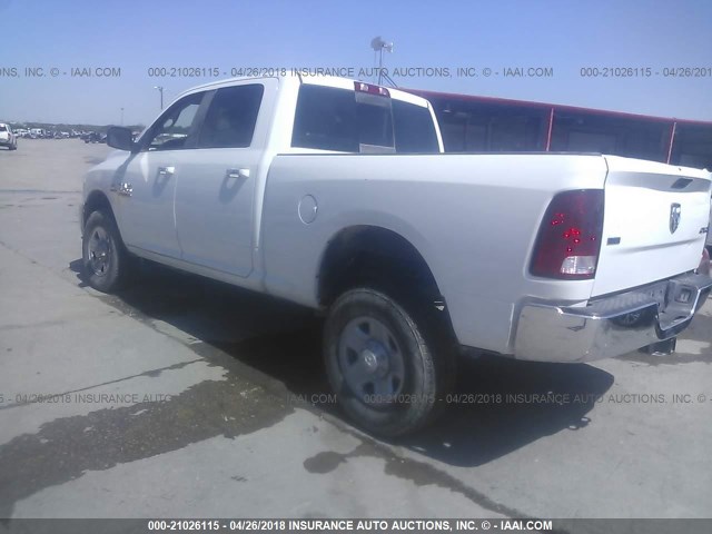 3C6UR5DL5HG605848 - 2017 RAM 2500 SLT WHITE photo 3