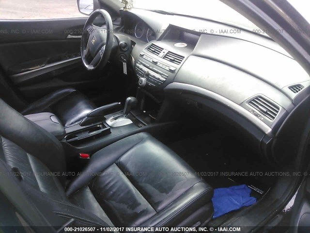 1HGCP36898A061782 - 2008 HONDA ACCORD EXL BLACK photo 5