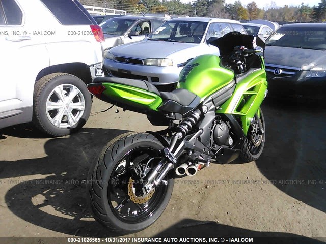 JKAEXEE14CDA00271 - 2012 KAWASAKI EX650 EC GREEN photo 4