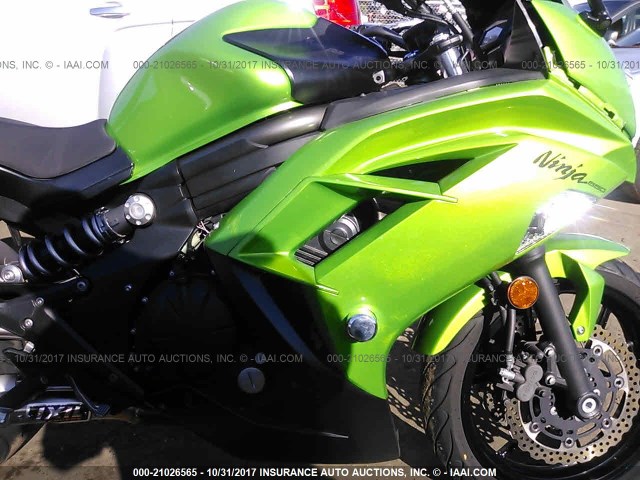 JKAEXEE14CDA00271 - 2012 KAWASAKI EX650 EC GREEN photo 8