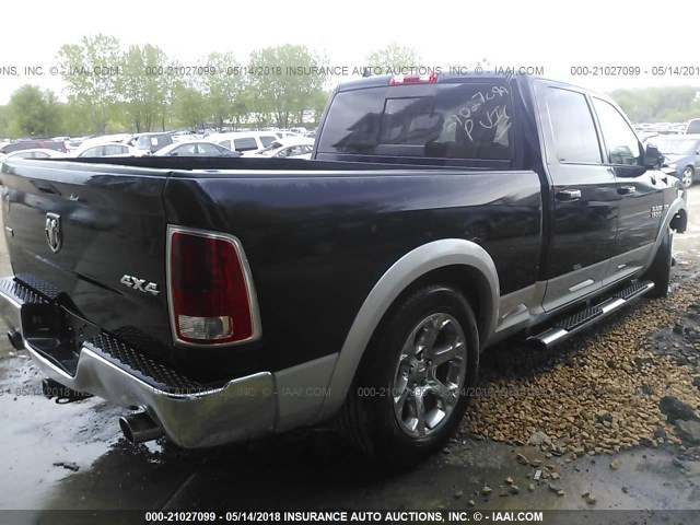 1C6RR7VT2FS547137 - 2015 RAM 1500 LARAMIE Dark Blue photo 4