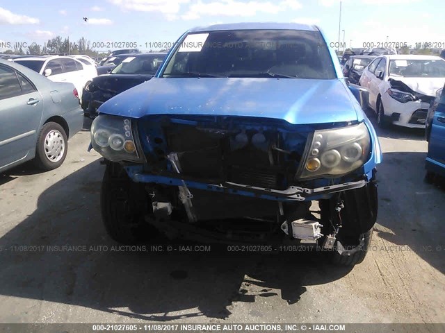 3TMJU62N58M055251 - 2008 TOYOTA TACOMA DOUBLE CAB PRERUNNER BLUE photo 6