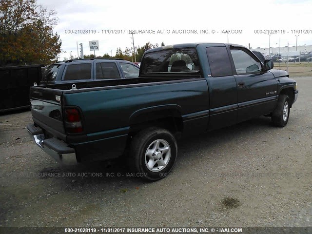 3B7HC12Y7XG231759 - 1999 DODGE RAM 1500 TURQUOISE photo 4