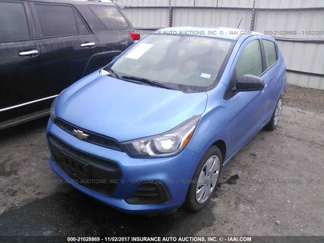 KL8CB6SA0HC733135 - 2017 CHEVROLET SPARK LS BLUE photo 2