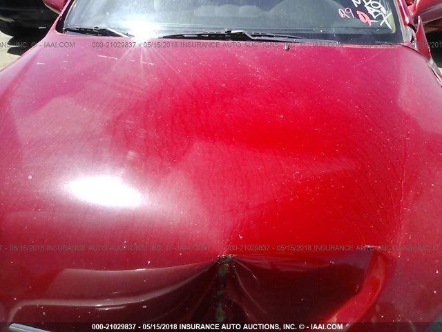 4T1CE38P36U751060 - 2006 TOYOTA CAMRY SOLARA SE/SLE წითელი ფოტო 10