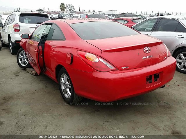 4T1CE38P36U751060 - 2006 TOYOTA CAMRY SOLARA SE/SLE წითელი ფოტო 3