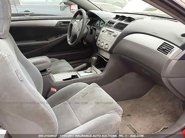 4T1CE38P36U751060 - 2006 TOYOTA CAMRY SOLARA SE/SLE წითელი ფოტო 5