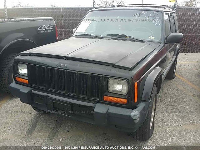 1J4FF68S8XL618882 - 1999 JEEP CHEROKEE SPORT/CLASSIC Czarny zdjęcie 2