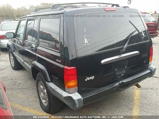 1J4FF68S8XL618882 - 1999 JEEP CHEROKEE SPORT/CLASSIC BLACK photo 3