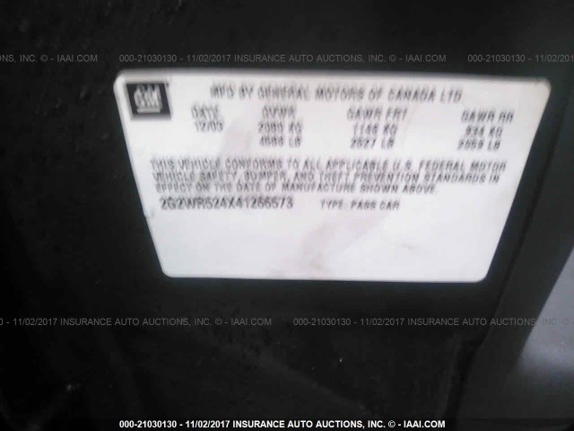 2G2WR524X41266573 - 2004 PONTIAC GRAND PRIX GTP GREEN photo 9