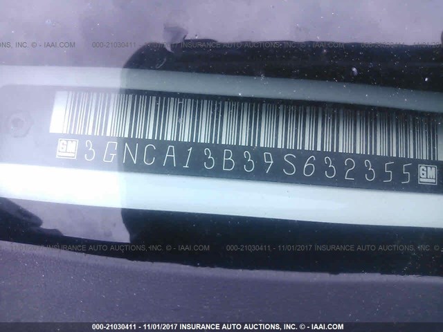 3GNCA13B39S632355 - 2009 CHEVROLET HHR LS თეთრი ფოტო 9