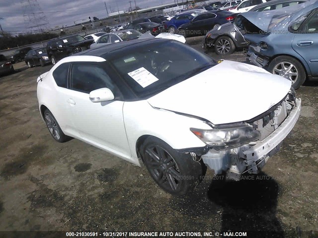 JTKJF5C72B3007535 - 2011 TOYOTA SCION TC WHITE photo 1