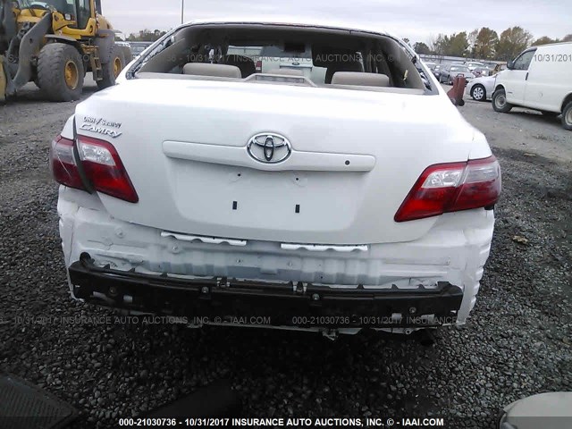 4T1BE46K89U909499 - 2009 TOYOTA CAMRY SE/LE/XLE WHITE photo 6
