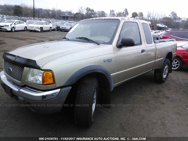 1FTZR45E32PA24179 - 2002 FORD RANGER SUPER CAB TAN photo 2