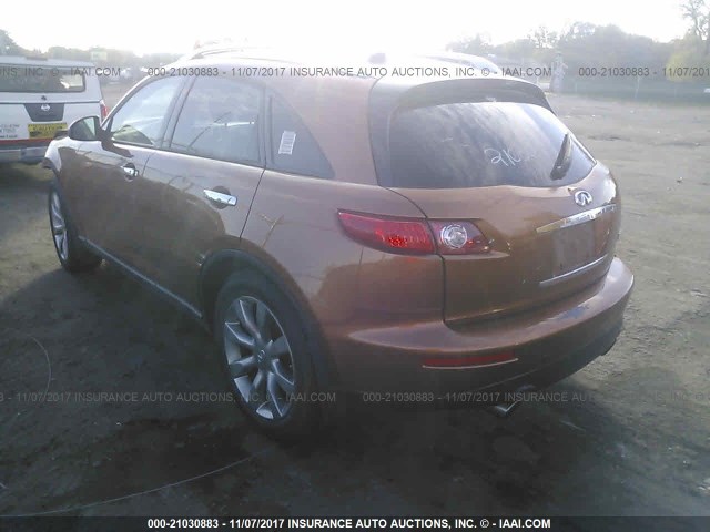 JNRBS08W54X402802 - 2004 INFINITI FX45 ORANGE photo 3