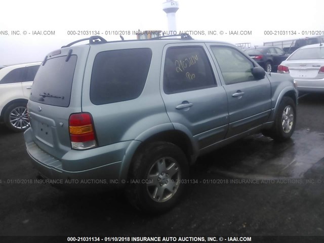 1FMCU94196KA12794 - 2006 FORD ESCAPE LIMITED GREEN photo 4